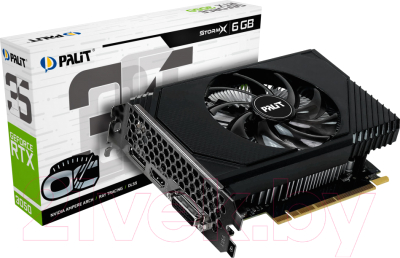 Видеокарта Palit RTX 3050 StormX OC 6GB (NE63050S18JE-1070F)