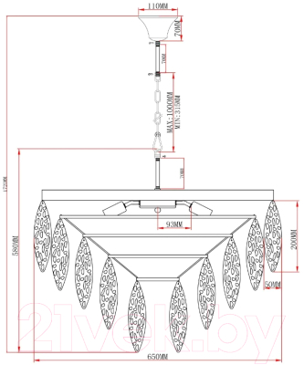 Люстра Moderli Souls / V10785-12P