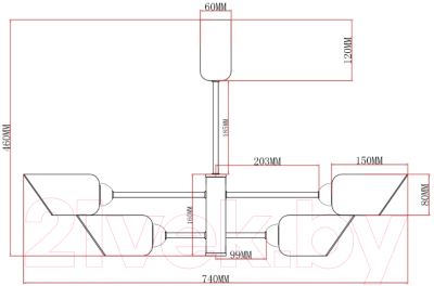 Люстра Moderli Avery / V10808-6P