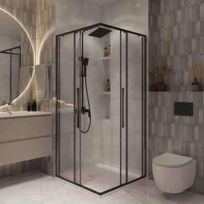 Душевой уголок Niagara NG-6824-34BLACK 100x100x195