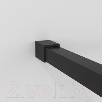 Душевая стенка Niagara NG-688-10BLACK 100x195 (черный матовый/прозрачное стекло)