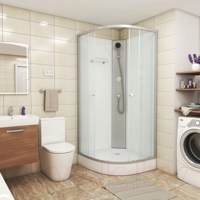 Душевая кабина Niagara Eco E90/13/MT/BK 90x90x200