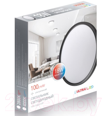 Светильник Ultra НD 18W 4000K Black