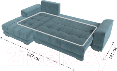 Диван угловой Лига Диванов НордСтар левый / 121106L