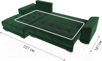 Диван угловой Лига Диванов НордСтар левый / 121108L