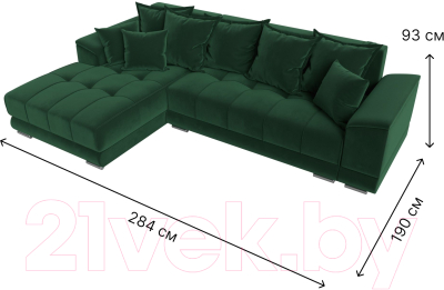 Диван угловой Лига Диванов НордСтар левый / 121108L