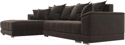 Диван угловой Лига Диванов НордСтар левый / 121109L