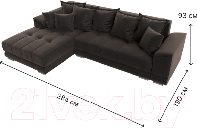 Диван угловой Лига Диванов НордСтар левый / 121109L