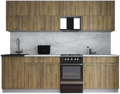 Кухонный гарнитур Интерлиния Мила Gloss 50-26 - фото