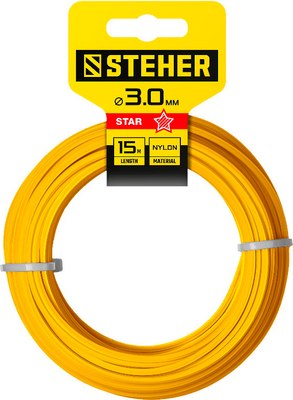 Леска для триммера Steher Звезда 3мм 15м / 75010-3.0 - фото