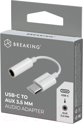 Кабель/переходник Breaking AUX 3.5мм - USB-C / 24561