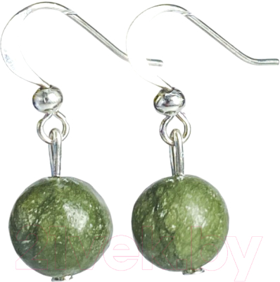 Серьги Wolves Элитный Жадеит 40835 №1 - фото