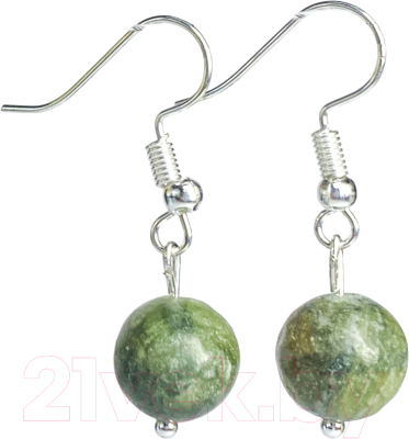 Серьги Wolves Элитный Жадеит 40836 №2 - фото