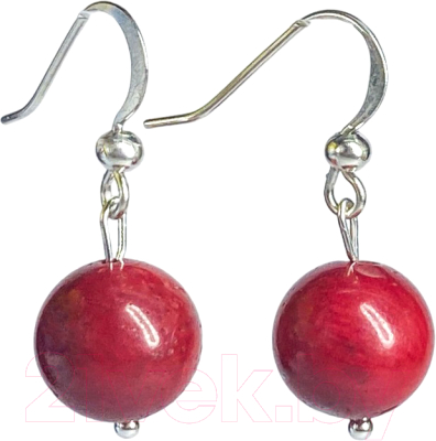 Серьги Wolves Элитный Коралл 40843 №1 - фото