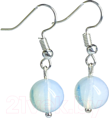 Серьги Wolves Элитный Лунный камень 40860 №2 - фото