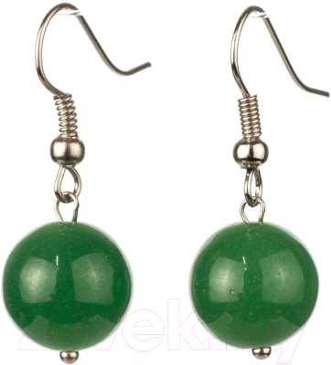 Серьги Wolves Элитный Нефрит 40864 №2 - фото