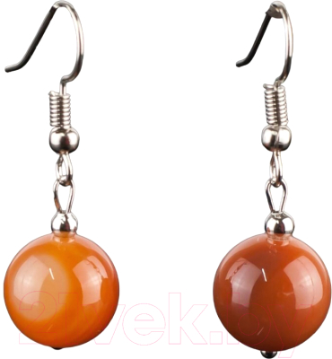 Серьги Wolves Элитный Сердолик 40888 №2 - фото