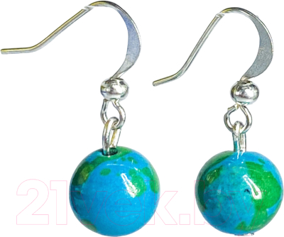 Серьги Wolves Элитная Хризоколла 40899 №1 - фото