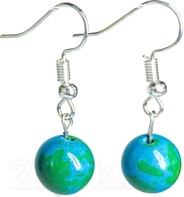 Серьги Wolves Элитная Хризоколла 40900 №2 - фото