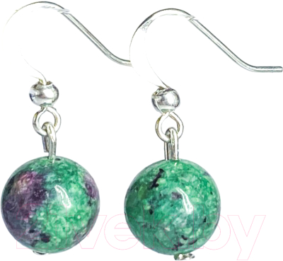 Серьги Wolves Элитный Цоизит 40903 №1 - фото