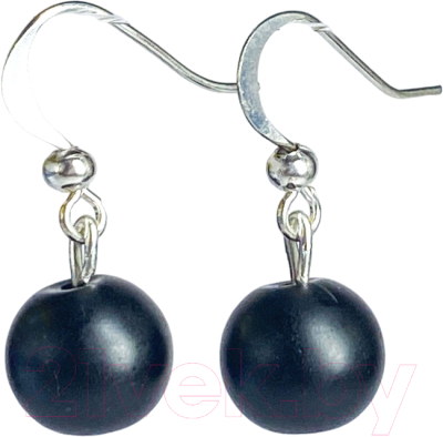 Серьги Wolves Элитный Шунгит 40907 №1 - фото