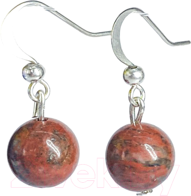 Серьги Wolves Элитная Яшма 40912 №2 - фото