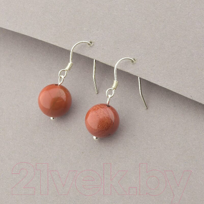 Серьги Wolves Элитная Яшма 40912 №2