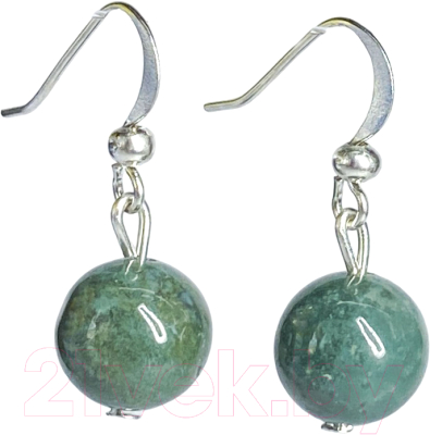 Серьги Wolves Элитная Яшма 40915 №1 - фото