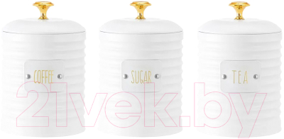 Набор емкостей для хранения Elan Gallery Tea, Coffee, Sugar / 240393  - фото
