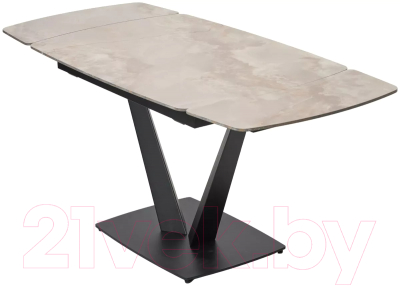 Обеденный стол M-City Alatri 120 Gloss / 614M05548 (Amber Jade Solid Ceramic/Black)