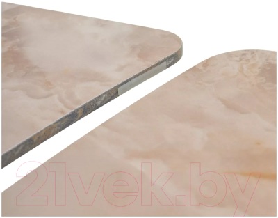 Обеденный стол M-City Alatri 120 Gloss / 614M05548 (Amber Jade Solid Ceramic/Black)