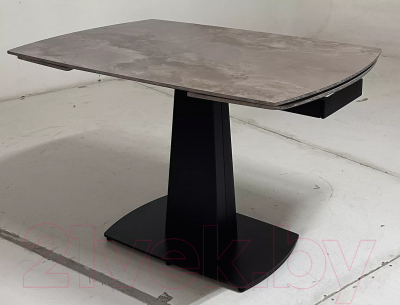 Обеденный стол M-City Balde 120 Gloss / 614M05551 (Amber Jade Solid Ceramic/Black)