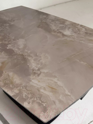 Обеденный стол M-City Balde 120 Gloss / 614M05551 (Amber Jade Solid Ceramic/Black)