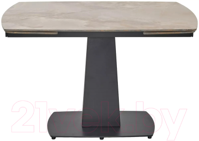 Обеденный стол M-City Balde 140 Gloss / 614M05565 (Amber Jade Solid Ceramic/Black)