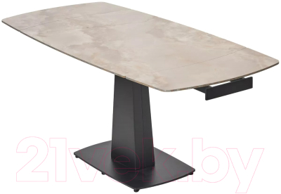 Обеденный стол M-City Balde 140 Gloss / 614M05565 (Amber Jade Solid Ceramic/Black)