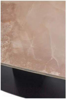 Обеденный стол M-City Balde 140 Gloss / 614M05565 (Amber Jade Solid Ceramic/Black)