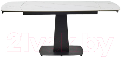 Обеденный стол M-City Balde 140 Matt / 614M05567 (White Marble Solid Ceramic/Black)