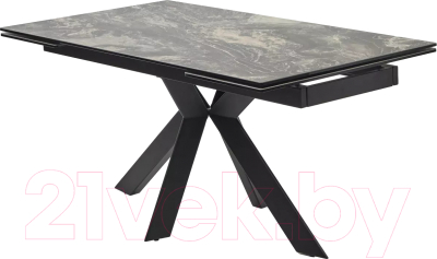 Обеденный стол M-City Belluno 160 KL-176 / 614M05693 (итальянская керамика/черный) - фото