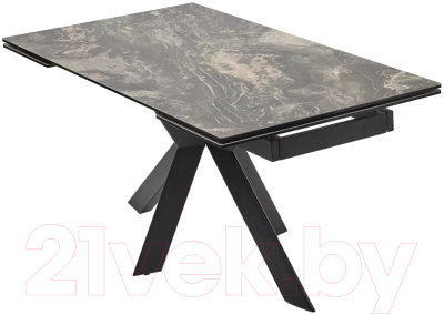 Обеденный стол M-City Belluno 160 KL-176 / 614M05693 (итальянская керамика/черный)