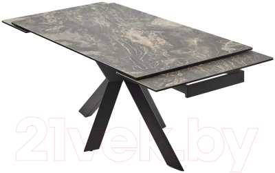 Обеденный стол M-City Belluno 160 KL-176 / 614M05693 (итальянская керамика/черный)