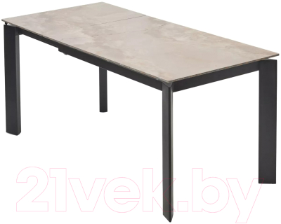 Обеденный стол M-City Corner 120 Gloss / 614M05546 (Amber Jade Solid Ceramic/Black)