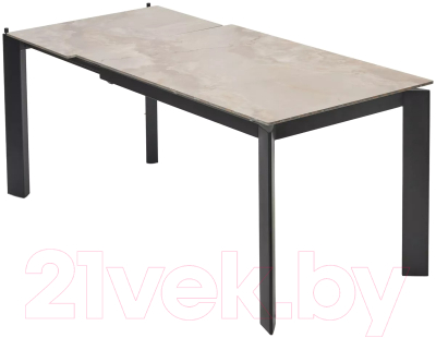 Обеденный стол M-City Corner 120 Gloss / 614M05546 (Amber Jade Solid Ceramic/Black)