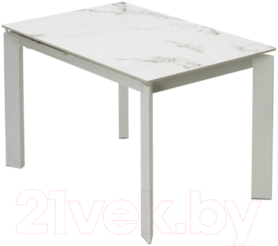 Обеденный стол M-City Corner 120 Gloss / 614M05545 (Golden Jade Solid Ceramic/White)