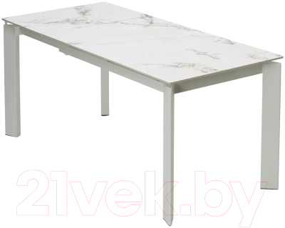 Обеденный стол M-City Corner 120 Gloss / 614M05545 (Golden Jade Solid Ceramic/White)