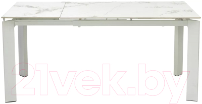 Обеденный стол M-City Corner 120 Gloss / 614M05545 (Golden Jade Solid Ceramic/White)