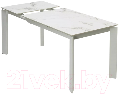 Обеденный стол M-City Corner 120 Gloss / 614M05545 (Golden Jade Solid Ceramic/White)