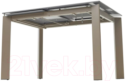 Обеденный стол M-City Corner 120 Matt / 614M05547 (Latte Stone Solid Ceramic/Taupe)