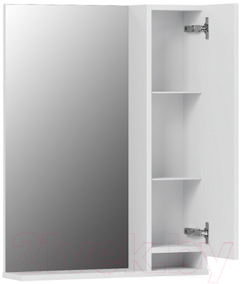 Шкаф с зеркалом для ванной Belux Клермонт В 60 Ш