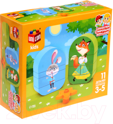Конструктор Unicon Лиса и зайчик / 9826971 - фото