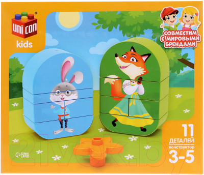 Конструктор Unicon Лиса и зайчик / 9826971